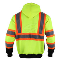 Chaqueta de seguridad de alta visibilidad para hombre, ideal para trabajos en carretera, construcción y uso general en obras.