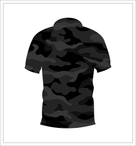 Camiseta Polo de Camuflaje Gris Oscuro para Hombre, Manga Corta, Estilo Casual y Táctico, Camiseta de Golf - Product Image 2