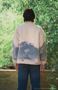 Sudadera con Capucha Personalizada de Mujer, Estilo Vintage, Otoñal, con Estampado Geométrico, Forro Polar Sherpa, Estilo Western, Personalizable, 2 Piezas - Product Image 3