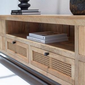 Mueble para TV de Madera Vandana Novara Pebble, Consola de Entretenimiento Moderna de Madera Sólida Minimalista - Product Image 5