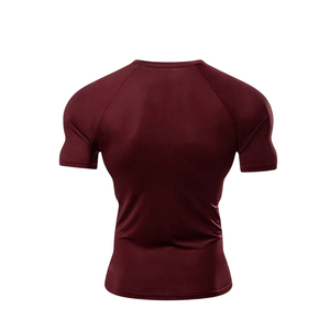 <b>Men</b> Raglan Sleeve Solid Sports T-<b>Shirt</b> Slim Fit Quick Dry <b>Stretch</b> Training Gym Running Workout Athletic Performance 200 Grams - Product Image 3