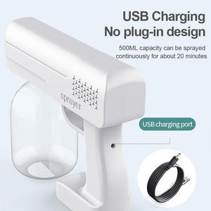 Mini Pulverizador Eléctrico Portátil de Luz Azul Nano, Desinfectante, Nebulizador Automático, Recargable por USB, con Niebla Fina - Product Image 4