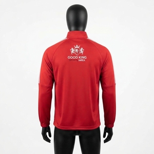 High Quality Winter Sporty Full Zip Stand Collar Front Logo Training Sports <b>Jacket</b> Long Sleeve <b>Workout</b> Lightweight Activewear - Product Image 2