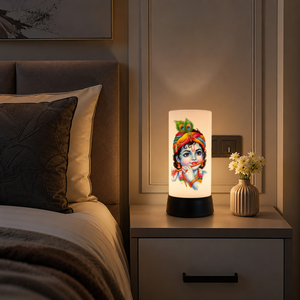 Baby Krishna LED <b>Table</b> <b>Lamp</b> Bal Gopal Night Light Spiritual Decorative Bedroom Temple Home Gift Ambient Mood Lighting 9.5 Inch - Product Image 3