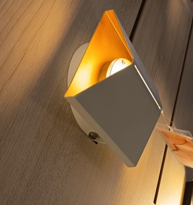 โคมไฟติดผนัง Matel แบบมินิมอล10W 3000K โคมไฟโลหะสีขาวอบอุ่นในร่ม - Product Image 4
