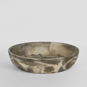 Bol de service en résine de qualité supérieure, design minimaliste fait main, durable, pour fruits, salades et soupes - Meilleur prix - Product Image 3