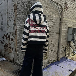 Sudadera con Capucha Personalizada OEM, Clásica, Sólida, de Corte Regular, con Doble Capucha y Cuatro Mangas, para Hombre, con Estampado de Diamantes de Imitación, para Invierno - Product Image 6