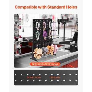Espositore da Tavolo con Pannello Forato 17 X 13, Organizzatore in Acciaio Laminato a Freddo Rinforzato, Supporto per Accessori - Product Image 4