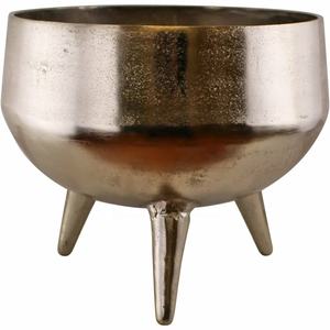 Bol à fleurs à pied en métal et aluminium au design unique Décorations de centre de table personnalisées Meilleure vente Bol à fruits Base à pied - Product Image 3