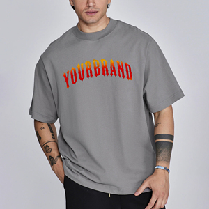 Camiseta de Alta Calidad con Logotipo Personalizado, 210 g/m², 100% Algodón, Corte Holgado, Estilo Hip Hop, Ecológica, Tallas Grandes, para Hombre - Product Image 6