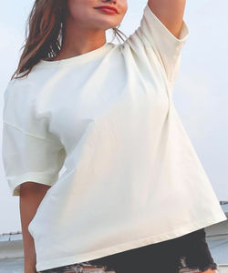 Camiseta de Punto 100% Algodón para Hombre y Mujer, Corte Holgado, Estampada, Manga Corta, Lavado Ácido, Secado Rápido, Transpirable - Product Image 2