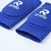 Protège-genoux RYDOM en néoprène tricoté respirant, universel, unisexe, bleu, pour volleyball et sport, manchon de protection pour coude