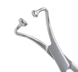 Pince à serviette chirurgicale Backhaus avec articulation à boule et à rotule, 14 cm, en acier inoxydable, à vendre - Product Image 3