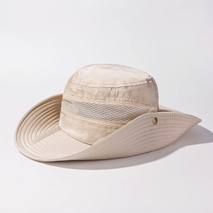 Chapeau Bob de Pêcheur Noir pour Hommes, en Maille Respirante, à Large Bord, Idéal pour l'Été, le Ski, le Cyclisme et l'Usage Quotidien - Product Image 5