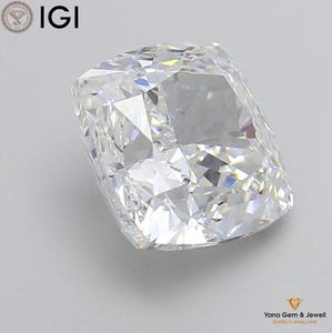 เพชร CVD ขนาด 4.51 กะรัต รับรองโดย IGI สี E ความสะอาดระดับ VS1 รูปทรงสี่เหลี่ยมคุชชั่น พร้อมสำหรับการสั่งทำเครื่องประดับ - Product Image 4