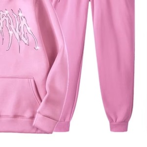 Conjunto de Sudadera y Pantalones Deportivos con Pedrería OEM para Mujer, Diseño de Ropa Urbana Personalizada, Fabricante de Ropa al por Mayor - Product Image 2