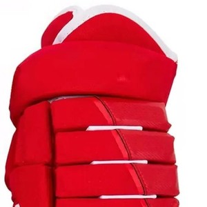 Ice Hockey Red Fingerless Sports Gloves <b>Hook</b> And Loop Closure Polyester Unisex All Seasons New 2026 - Product Image 2