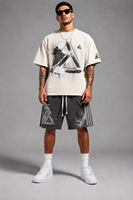 Conjunto de Camiseta y Pantalones Cortos Casuales de Verano para Hombre de Alta Calidad, Logotipo Personalizado, Color, 100% Algodón, Manga Corta, Felpa, Secado Rápido, Sólido, Transpirable