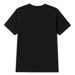 Camiseta Negra de Manga Corta para Jóvenes, Cuello Redondo, Informal, para Uso Diario, Escolar, Deportivo, Estilo Urbano, Ropa Cómoda - Product Image 2