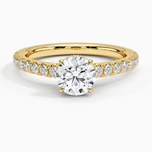 Anillo de Oro de Moda con Diamantes, Estilo Romántico, Anillo de Compromiso, Boda, para Mujer - Product Image 3