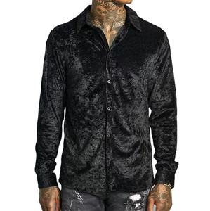 Camisetas de terciopelo de valor para hombre de alta calidad, tasa de venta al por mayor transpirable, impresión personalizada, camiseta Polo de manga larga de gran venta - Product Image 1