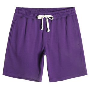 Pantalones cortos deportivos de alta calidad, 100% algodón, color sólido, diseño personalizado con impresión de logotipo, para hombre, para uso casual, callejero, gimnasio y actividades al aire libre. - Product Image 1