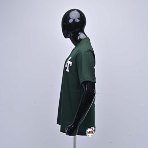 T-shirt oversize en jersey de coton vert uni à manches courtes et col rond pour homme, le plus vendu, avec logo GT imprimé sur le devant, style décontracté, OEM - Product Image 4