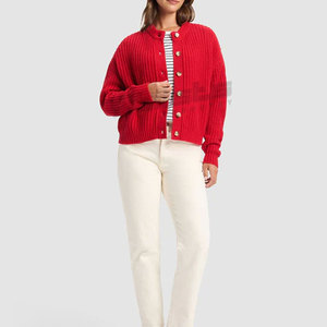 Cardigan en tricot classique, tissu confortable et design intemporel, cardigan élégant au toucher doux et à la construction respirante. - Product Image 2