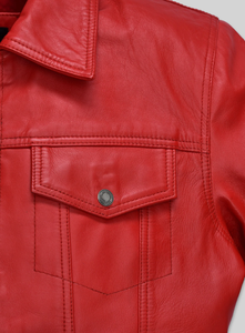 Veste en cuir pour homme, coupe-vent, veste en cuir pour homme et femme, styles personnalisés, Charlotte Burnt, plusieurs couleurs, veste en cuir 2006 - Product Image 5