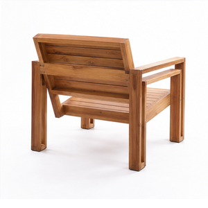 Conjunto de Sillones de Madera de Teca Modernos para Exteriores con Mesa de Centro para Resort de Lujo, Villa, Patio, Piscina y Jardín - Product Image 4