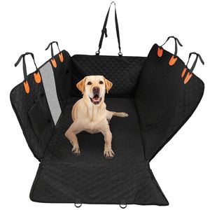 Funda Impermeable para Asiento Trasero de Coche para Perros, Protector de Asiento para Mascotas de Tela Oxford 600D con Ventana de Malla con Cremallera, Bolsas de Almacenamiento y Solapas Deslizantes - Product Image 1