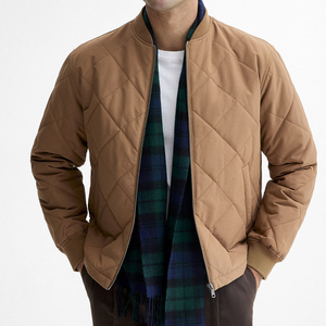 Blouson bomber matelassé unisexe, col montant, fermeture éclair, vêtement d'hiver décontracté, respirant, imperméable, écologique - Product Image 1