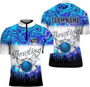Wholesale OEM Sublimation UPF50 Sun Protect Men Fishing Polyester Quick Dry Short Sleeve Collar <b>Bowling</b> men Casual Polo Shirt - Product Image 4