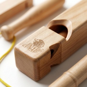 นกหวีดรถไฟไม้แบบดั้งเดิม เสียงรถไฟแท้ๆ ของเล่นงานฝีมือทำมือ - Product Image 4