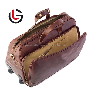 Sac de week-end décontracté en cuir véritable, grande capacité, résistant à l'eau, fermeture éclair durable, compartiment séparé pour chaussures - Product Image 2