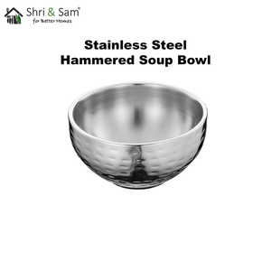 Premium Hammered Stainless Steel <b>Soup</b> <b>Bowl</b> - Product Image 4
