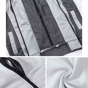 เสื้อฮู้ดดี้ฤดูหนาวแบบยูนิเซ็กซ์ 380gsm จากโรงงานโดยตรง ผ้าฟลีซหนานุ่ม 100% ผ้าฝ้ายแท้  แบบสวมหัว มีซิป กระเป๋าปักลาย  สีพื้น - Product Image 6