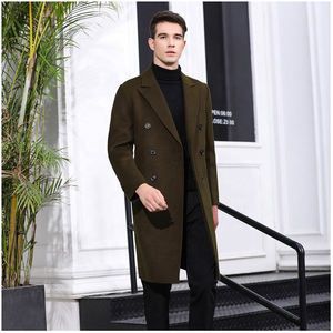 Abrigo de Invierno para Hombre de Primera Calidad con Cierre de Botones Cruzados, 100% Lana, Color y Logotipo Personalizables - Product Image 3