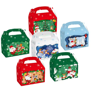 Caja de Navidad Personalizada en Oferta, Juego de Cajas de Cartón para Alimentos con Logotipo Impreso Personalizado, Cajas de Cartón para Pasteles - Product Image 1