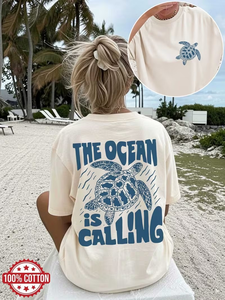 High Quality Printed Summer Plus Size <b>Women's</b> T-Shirts Latest Design Crew Neck Slim Fit Casual 100% Cotton Eco-Friendly Quick - Product Image 2