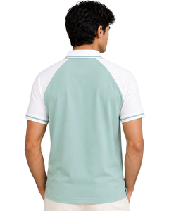 ผลิตเสื้อโปโลผู้ชายสีเขียวมิ้นท์ขาวแบบกำหนดเอง เสื้อผ้าลำลองสำหรับเล่นกีฬา เสื้อกอล์ฟระบายอากาศได้ดี เสื้อผ้ากีฬาฤดูร้อนคุณภาพพรีเมียม แฟชั่นทันสมัย - Product Image 2