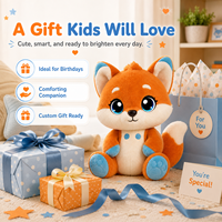 Superbe Jouet Robot Renard IA pour Enfants 5-10 Ans, Contrôle par Gestes, Commandes Vocales, Animal Interactif Intelligent pour l'Apprentissage STEM, Coton PP