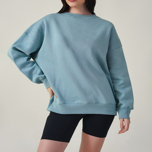 เสื้อสเวตเตอร์ผู้หญิง ผ้าฟลีซนุ่ม คอกลม แขนยาว อบอุ่น สวมใส่สบาย เสื้อผ้าฤดูหนาว ทรงหลวม ใส่ได้ทุกวัน - Product Image 3