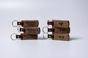 Wide Style Wooden <b>Key</b> Chains Chunky Design Wooden <b>Key</b> Chains Bold Finish Wooden <b>Key</b> Chains <b>Custom</b> Factory Wholesale Item Use - Product Image 3