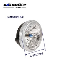 Phare avant LED rond de 6 pouces pour moto TAIWAN CALIBRE avec couvercle CAMB0002