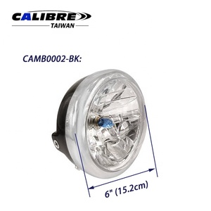 Faro Delantero Redondo para Motocicleta de 6 Pulgadas con Cubierta, Marca TAIWAN CALIBRE - Product Image 2