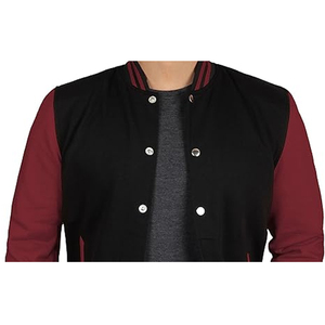 Wholesale Custom Logo Chenille Embroidery Patch Baseball Jackets for <b>Men</b> Stand Collar Vintage Letterman Style by Pakistan - Product Image 1