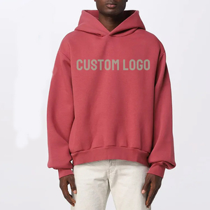 เสื้อฮู้ดดี้พรีเมียมผู้ชาย ทรงหลวม ไหล่ตก ผ้าฝ้าย 100% แบบสวมหัว อุ่นสบาย ขายส่ง รับสั่งทำ พิมพ์ลาย ปักลาย ฮู้ดดี้แบบ DTG DTF - Product Image 3