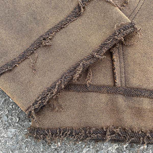 Sweat-shirts à capuche surdimensionnés en coton épais French Terry pour hommes, personnalisés, effet vintage délavé et usé - Product Image 6