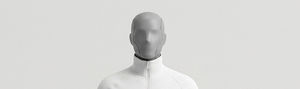 Chaqueta de Punto Blanca para Hombre con Cierre, Cuello Alto, Transpirable, Ecológica, de Secado Rápido, Estilo Casual para Otoño, Corte Regular, Estilo Moto - Product Image 4